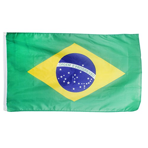 Preisvergleich Produktbild Gross Brasilien Nationalflagge Brasilianischen Fussball-Banner 150 * 90cm / 5 * 3 Ft