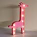 Produktbild Süße LED Nachtlichter Stimmungslicht Schreibtischlampen Babyzimmer Kinderzimmer Dekorationen Geschenke (Giraffe, Rosa)