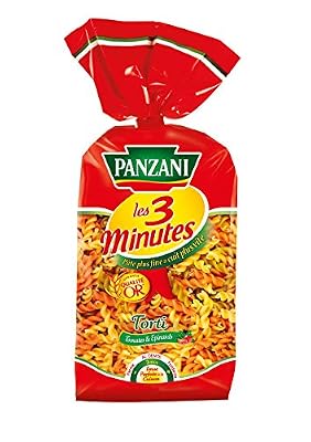 Panzani Pates Alimentaires Tortis Tricolores Cuisson Rapide 500 G