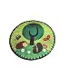 Produktbild TWGDH Fashion Short-haired Rug Coral Fleece Fabric Soft Area Slip Easy to Handle Stains Skin geeignet for Living Room Bed Bedroom Dormitory Living Room Bathroom,Diameter100cm