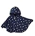 Zenness Vintage London Double-side Wear Baby Cloak Hoodie Poncho (80-90cm(6-12months), Dark Blue)