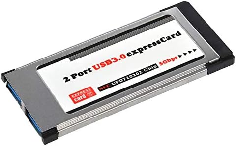 2 Ports USB 3.0 5Gbps PCI 34mm Slot Express Card for Laptop/Notebook