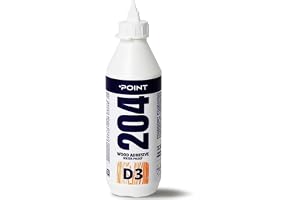 POINT Wood glue - D3-PVA extra strong glue 500 ml - moisture resistant for furniture, hardwood, plywood - transparent with full grip in 24 hours