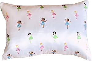 T&T TIM & TAM MANE by TIM & TAM Toddler & Children SATIN Pillowcase helps protect delicate HAIR & SKIN from Knotty dry hair and ECZEMA size: 60x40cm (Ballerina)