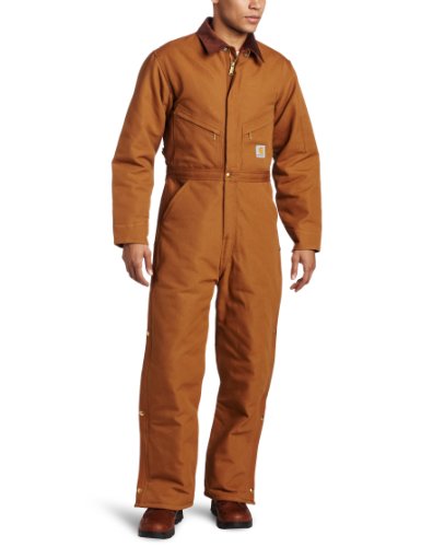 Preisvergleich Produktbild Carhartt Winter Overall Duck Quilt Lined warm X01, Braun, 36
