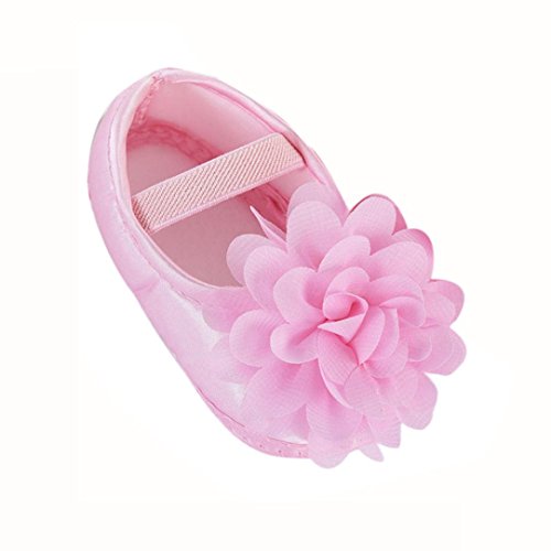 Preisvergleich Produktbild Baby Schuhe Xinan Baby Mädchen Blume PU Schuhe (11, Rosa)