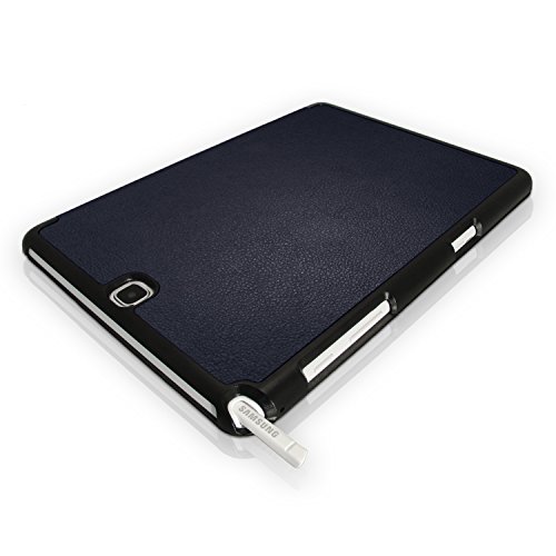 igadgitz Blau PU Ledertasche Hülle Smart Cover für Samsung Galaxy Tab A 9.7″ SM-T550 mit Multi-Winkel Betrachtungs + Auto Sleep/Wake + Displayschutzfolie - 8