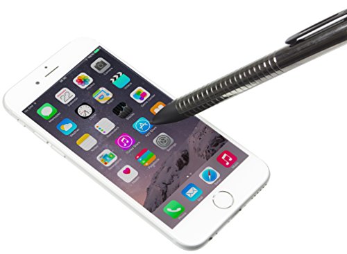 tec+ Universal Hochwertiger Aktiver Präzisions-Eingabestift Stylus Pen mit Integriertem Wiederaufladbarem Akku Kompatibel mit den meisten Smartphones, Tablets und anderen Geräten mit Kapazitivem Touchscreen – Schwarz - 2