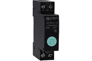 WEBN 1P 32A 18mm DIN Rail WIFI Circuit Breaker Type Relay Switch, Smart Remote Control by TUYA APP for Smart Home