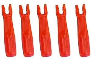 EMERS 50pcs Transparent Rouge Externe Arrow Nock DIAMÈTRE INTÉRIEUR 5MM pour la Chasse à l' Target de Chasse Tir Arrow Nock // 79