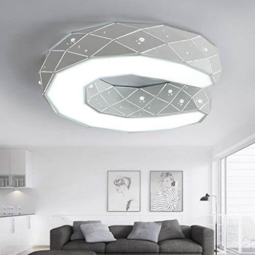 OYC Lámparas de Led, Lámparas de Dormitorio Niños Creativos Estudio Luces de Boda Decoración Lámpara Lámparas de Casa y Linternas de la Luz Blanca Cálida Luz 45 * 45 * 10Cm Moda,Luz blanca,