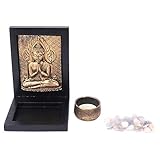 zendesk mesa de ayuda 【Juego de decoración de escritorio perfecto ornament 】Ornamento de Buda con velas al estilo del sudeste de Tailandia.Puede colocar este incienso en la mesa y crear el ambiente perfecto para la meditación.