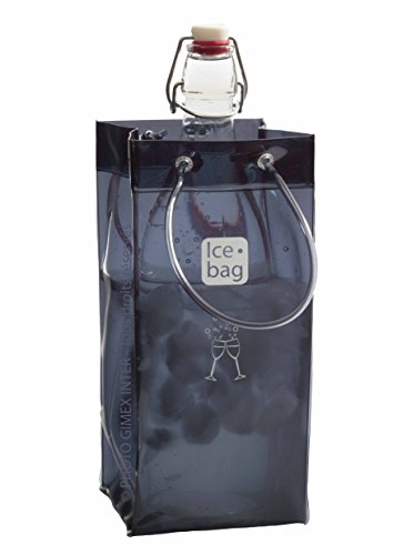 Gimex 17417 Ice Bag Basic Flaschenkühler 1 grau Rauch 30 x 1 x 15 cm