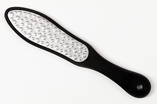 UPUAUT Hornhautfeile Hornhautraspel Hornhautentferner in einem soliden Handgriff 26cm x 5,5cm x 1,5cm schwarz Edelstahl rostfrei für Ihre Pediküre - 4