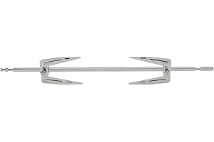 UPKOCH 1 Set Turkey Bbq Air Fryer Forks Roast Chicken Forks Air Frywr Spit Meat Forks Replacement Grill Spit Rod Stainless Steel Grill Forks Home Grill Forks Universal Metal Tool