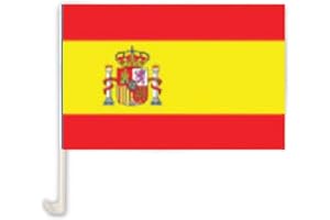 FLAGGENFRITZE Drapeau de voiture Espagne - 30 x 40 cm