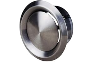 ABOUT VENT Edelstahl Ø 125mm Tellerventil - Rund Abluft Lüftungsventil - Anemostat Diffusor Lüftungsgitter