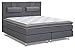 Produktbild Boxspringbett SIMILAN, Box: Bonell - Federkern, Matratze: Taschen - Federkern, Top Matress: Schaumstoff - Liegefläche: 140 x 200 cm - Farbe: Grau