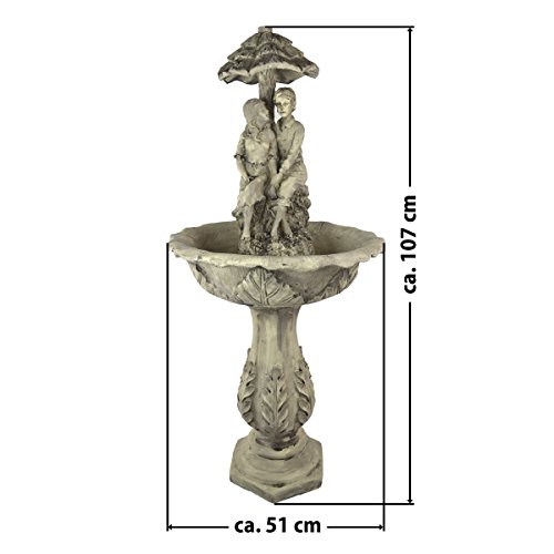 SOLAR GARTEN BRUNNEN SOLAR TEICHPUMPE SPRINGBRUNNEN GARTENBRUNNEN SOLAR WASSERSPIEL DIE LIEBENDEN ZIERBRUNNEN VOGELBAD SET SOLAR PUMPE mit LiIon-Akku & LED-Licht TEICHPUMPE f. TERRASSE TEICH GARTEN GARTENTEICH - 2