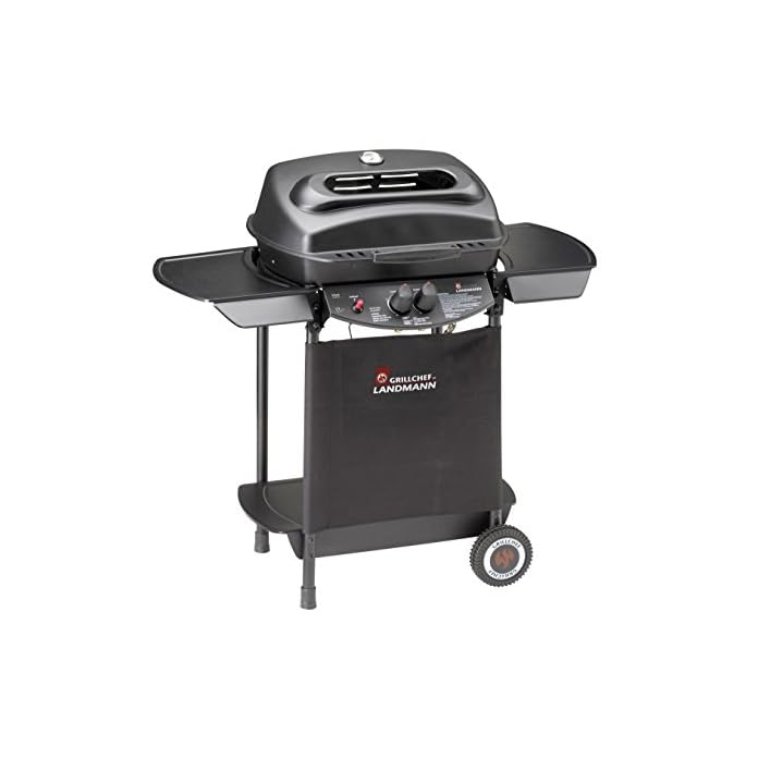 Landmann Gasgrill 2 Brenner Gasgrillwagen Schwarz 101 X 51 X 101 Cm 12344