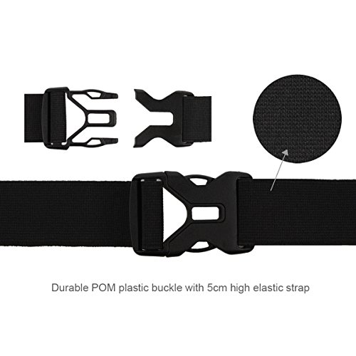 Zikee Trinkgürtel, Sport Hüfttasche Geeignet für Männer & Frauen, Einstellbarer und stabil Taille Pack für Joggen, Wanderung, Passend für Handy 6 Zoll - 6