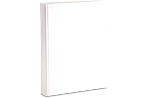 Mareli Album fotografico 23X30, 60 pagine bianche (30 fogli) intervallate da pergamino, copertina bianca per scrapbooking