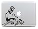 Produktbild NetsPower® Persönlichkeit Entwurf Vinyl Decal Sticker Abziehbild Abziehbilder Aufkleber Power-up Kunst Schwarz für Apple MacBook Pro/Air 13" 15" Zoll - DJ 3