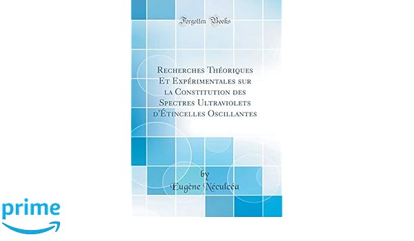 Amazonfr Recherches Théoriques Et Expérimentales Sur La - 