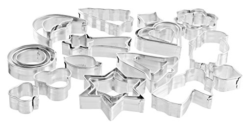 Zenker 25er Ausstecher-Set, Ausstechformen für das ganze Jahr, Ausstecher für Plätzchen, Kekse und Fondant, unterschiedliche Größen und vielfätige Motive, Menge: 1 x 25er Set - 2