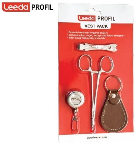 Profil Leeda Vest Pack Snips/Zinger/Forceps/Leader Straightener - Fly/Game Anglers Waistcoat Pack
