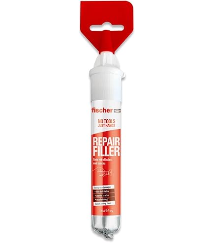 Fischer No Tools Repair Filler - 3 Pack Acrylic Plaster For Wall Repair | Ready To Use Spatula Filler