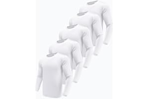 Boyzn Męskie koszulki funkcyjne z długim rękawem, UPF 50+, koszulki chroniące przed słońcem, sportowe koszulki treningowe do biegania, 3 szt