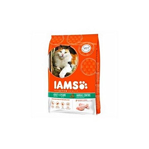 Preisvergleich Produktbild Iams Adult Katzentrockenfutter Haarballen Huhn (700G)