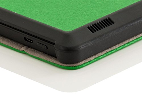 Forefront Cases® Neue Leder Hülle / Tasche / Case / Cover für Amazon Fire HD 6 Tablet (Oktober 2014) – Rundum-Geräteschutz und intelligente Auto-Sleep-Wake-Funktion mit 3-JAHRES-GARANTIE VON Forefront CASES – inkl. Eingabestift und Displayschutz - 5
