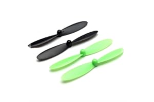 VUNIVERSUM 2 set (8 pezzi) di pale rotore Premium eliche per drone Copter RC Video One Ladybird Quadricottero 55 mm nero verde modellismo