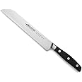 Arcos Serie Manhattan, Coltello Pane, Acciaio Inossidabile Forgiato NITRUM 200 mm, Manico Polioxymetilene (POM), Colore Nero 