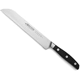 Arcos Professional Baker Knife &ndash; Silk Edge 200 mm Blade in Nitrum Stainless Steel, Precise and Durable Cut, Ideal for Bread a