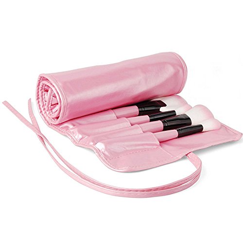 Eleacc® 32tlg Make UP Pinsel Pinselset Schminkpinsel Kosmetikpinsel Kosmetik Brush Kunstleder Etui Pink - 6