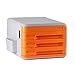 Produktbild EVERTOP Schubladenbox mit 3 Geschlossenen Schubladen Systembox Größer als A4 Ablagebox Ordner Organizer ABS Aktenbox mit Zahlencode Stifthalter Kunststoff Bürobox A4-Format 38 x 30 x 22.6 cm - Orange