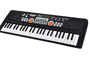 PSB - Best Wireless Piano Dc Power Option Electronic Musical Instruments 49 Keys Toy Music Piano Keyboard with Microphone - Boys Kids Girls ((USB,Microphone,Adapter,Power Included))
