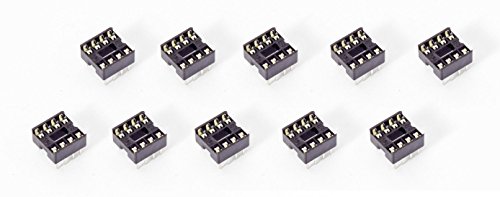 10Stück 8-Pin DIL DIP IC Mikrochip Sockel socket für Arduino Prototyping Attiny