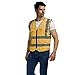 Produktbild Warnweste für Herren Reflektierende Weste - High Visibility Sicherheitsausrüstung für Laufen Walking Jogging Radfahren Sicherheitsweste Outdoor Arbeitsweste (Color : Yellow, Size : XXL)