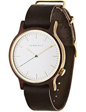 Kerbholz Herren-Armbanduhr Walter Analog Quarz Leder 0705184599899