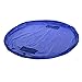 Discoball Foldable Toy Storage Bag , Kids Toys Organiser Rug Play Mat Portable Drawstring Bag 60 Inch Blue
