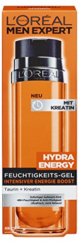 L’Oreal Men Expert Hydra Energy Feuchtigkeits-Gel Kreatin Booster Feuchtigkeitspflege, 1er Pack (1 x 50 g) - 2
