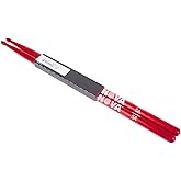 Vic firth Baguette(Double) Nova 5A Wood Red (Red), Hickory, 1
