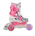 Produktbild Kinder Inlineskates TriGo pink mit LED Leuchtrollen Gr. 26-29 verstellbar