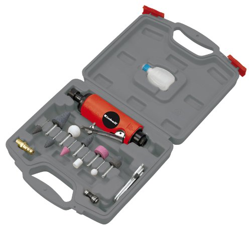 Einhell Druckluft Stabschleifer Set DSL 250/2 passend für Kompressoren (6,3 bar, Luftverbrauch ca. 128 l/min., inkl. Zubehör, im Koffer, Ölflasche ohne Inhalt) - 2