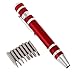 Produktbild Cuigu Portable 8 In 1 Präzisions-Schraubendreher Bit Set Pen Style Repair Tool Kit (Rot)