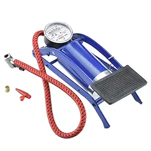 Qibfa Foot Pump Imported Portable High Pressure Foot Air Pump Compressor for Car and Bike Air Pump for Motorbike Cars Bicycle for Football Cycle Pumps for Bicycle car air Pump for tubeles